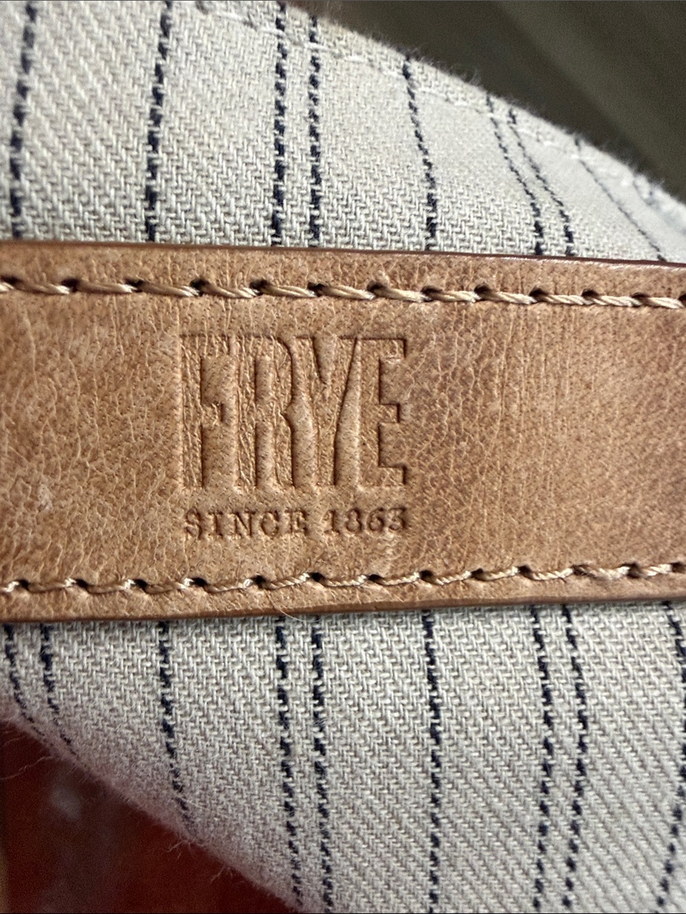 Frye Tan Leather Tote bag & matching wallet